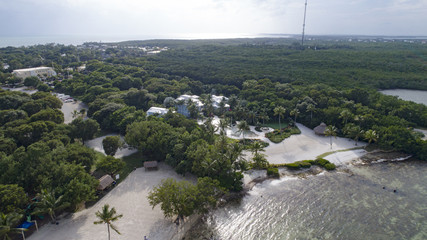 Islamorada Key Aerial View Sunny Tropical Island