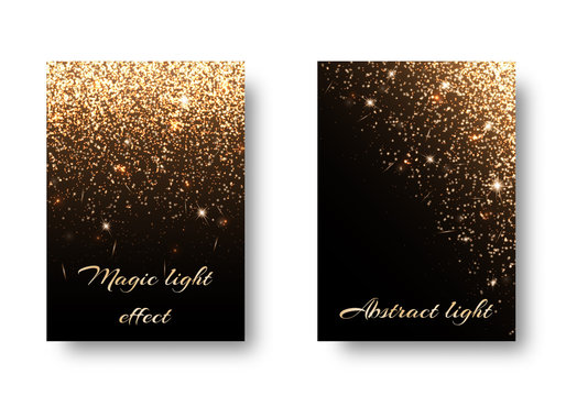 Set light backgrounds for design of postcards, greetings. Christmas pattern with brilliant effect.

