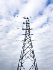 The Electric Pole with sky background