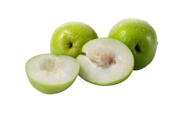 Monkey apple fruit isolated on white background