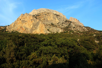 Fototapeta na wymiar Mount Ilyas-Kaya, Laspi bay, Crimea, Sevastopol