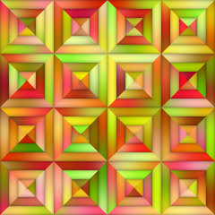 Fototapeta premium Gradient Tiling Geometric Grid. Seamless Multicolor Pattern.