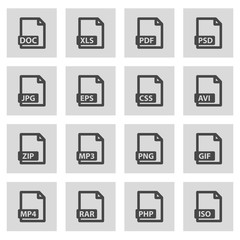 Vector line file type set