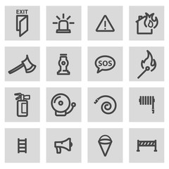 Vector line firefighter set