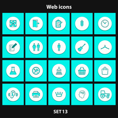 Set of web icons.