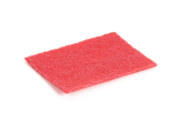 red scouring sponge