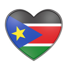 Fototapeta premium South Sudan heart