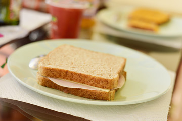 ham and cheese sandwich