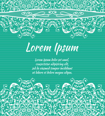 flyer, leaflet cover mandala, abstract Oriental motif. Hand painted texture background. Decorative elements for design print. Vector. EPS 10
