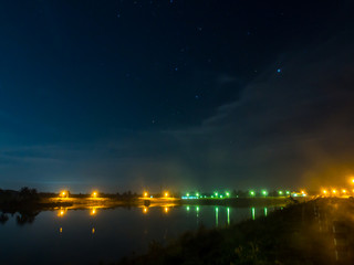 moon shadow at the dam