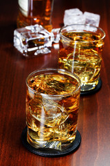 glasses of whiskey