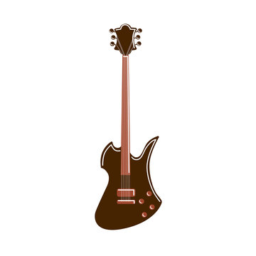 recommend clip art: Isolated electric guitar on white background. Rock guitar. Rock music. Mockingbird.