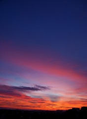 multicolor,picturesque sunset