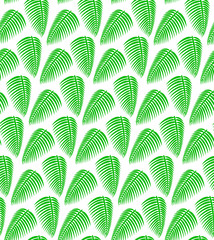 Fototapeta na wymiar Palm leaves seamless pattern background