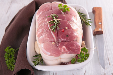raw roast meat