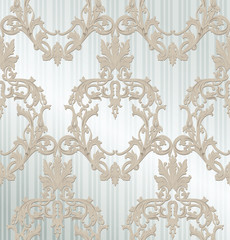 Vintage Baroque damask pattern