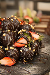 fresh strawberry dipping chocolate