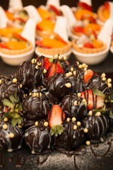 fresh strawberry dipping chocolate