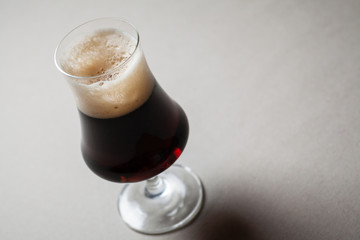 Stout on gray