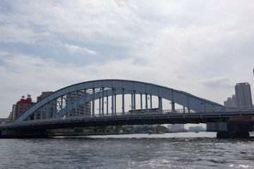 Fototapeta na wymiar 永代橋と東京の都市風景 2