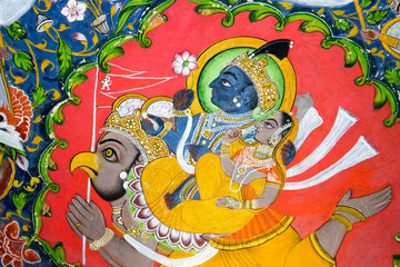 Obraz premium street life India work art restoration