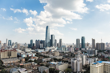 Fototapeta na wymiar modern tianjin cityscape