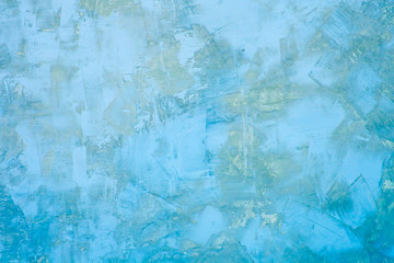 Grunge blue concrete wall background or texture