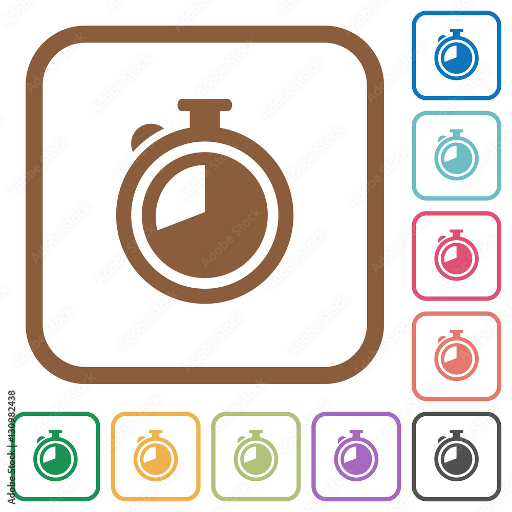 Poster timer simple icons