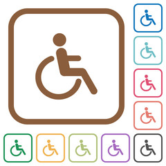Disability simple icons