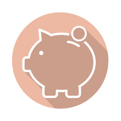 Long Shadow Sparschwein