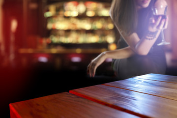 wooden desk and party time 