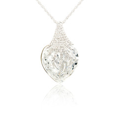 Naklejka na ściany i meble Diamond pendant isolated on white