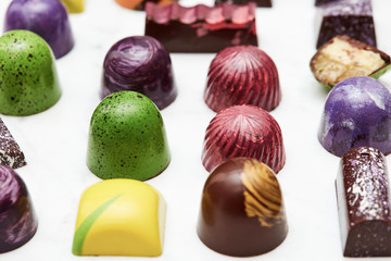 Colorful chocolate candies