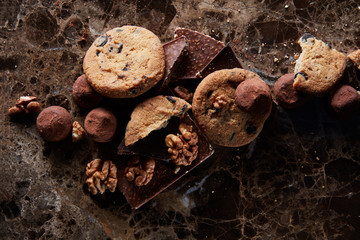 Fresh homemade chocolate chip cookies