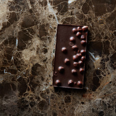 chocolate bar with nuts