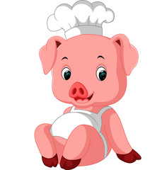 Cute Pig Chef 

