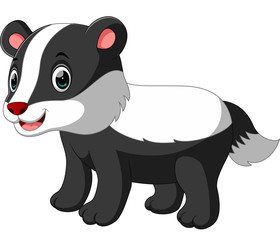 Cartoon animal badger