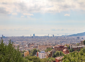 Fototapeta premium Barcelona in the summer day light