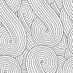 Abstract seamless background with doodle style, zen tangle for you design