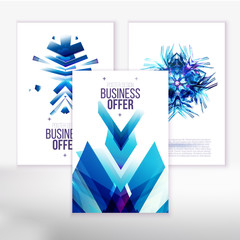 Blue business covers