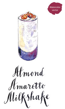 Glass of Almond Amaretto Milkshake