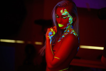 girl neon light