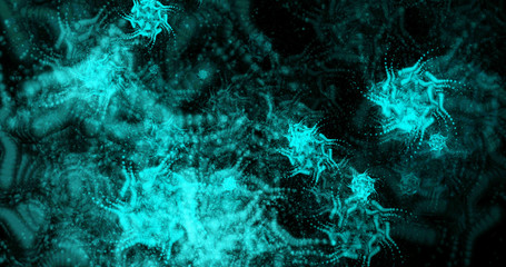 Computer generated image of mystic shapes