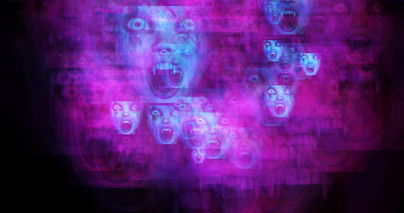 Computer generated image of surreal vampires