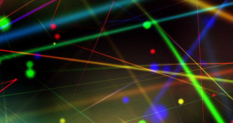 Computer generated image of mystic lights and shapes