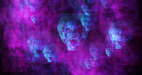 Computer generated image of surreal vampires