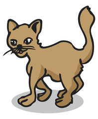 Fototapeta premium Katze geht