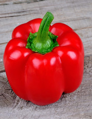 Red pepper on table