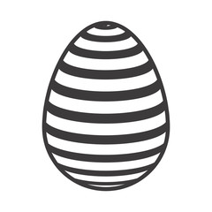Egg icon. Happy easter spring decoration and holiday theme. Isolated design. Vector illustration