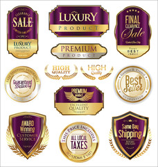 Luxury retro badge and labels collection 